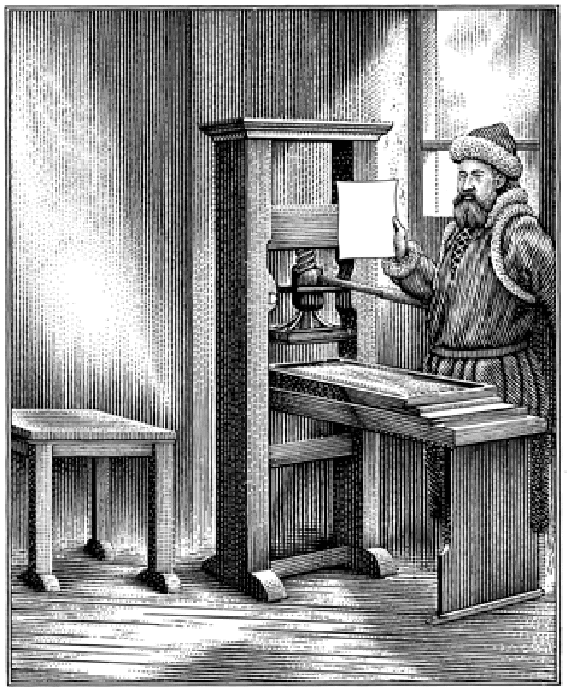 Mesin Cetak Tekan Gutenberg