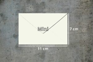 Ukuran Amplop Mini, Kecil, Pendek, Uang