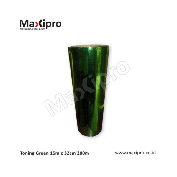 Bahan Toning Green 15mic 32cm 200m - maxipro.co.id