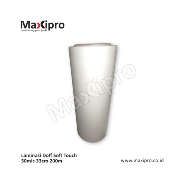 Bahan Laminasi Doff Soft Touch 30mic 33cm 200m - maxipro.co.id