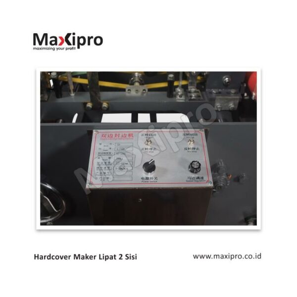Mesin Hardcover Maker Otomatis Lipat 2 Sisi - maxipro.co.id - mesin lipat hardcover