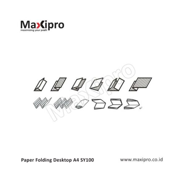 Mesin Paper Folding Desktop A4 SY100 - maxipro.co.id