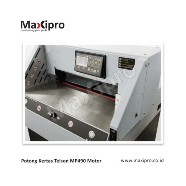 Mesin Potong Kertas Telson MP490 Motor - alat pemotong kertas - maxipro.co.id - Mesin Potong Kertas Maxipro