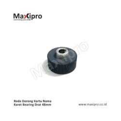 Roda Dorong Kartu Nama Karet Bearing Drat 48mm - Maxipro.co.id