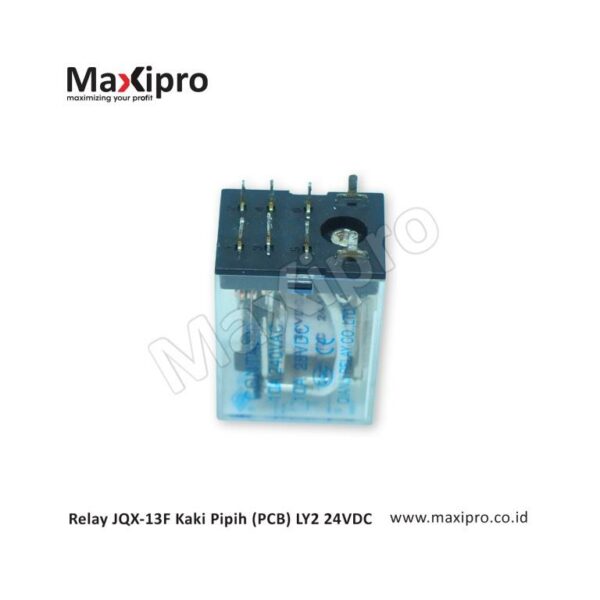 Relay JQX-13F Kaki Pipih (PCB) LY2 24VDC - Maxipro.co.id