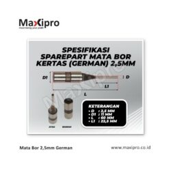 Mata Bor 2,5mm German - Maxipro.co.id