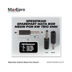 Mata Bor 6,0mm Mesin Pon Kwtrio - Maxipro.co.id