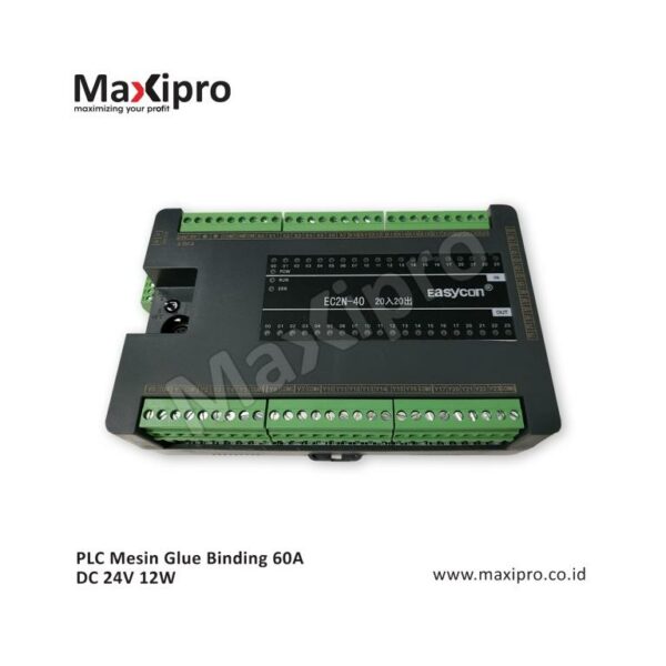 PLC Mesin Glue Binding 60A DC 24V 12W - Maxipro.co.id