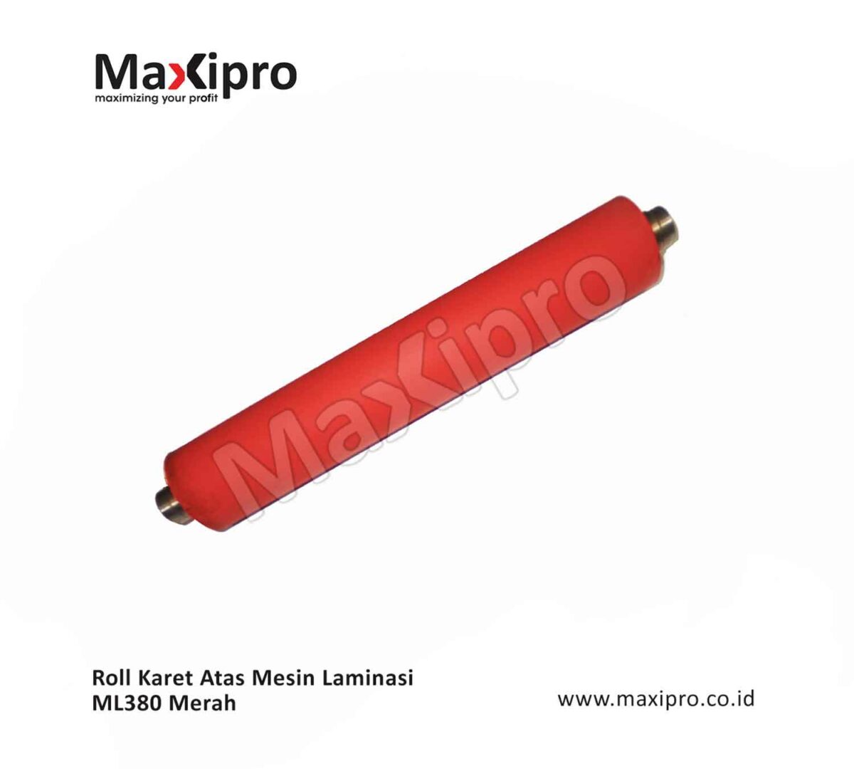 Roll Karet Atas Mesin Laminasi ML380 Merah - maxipro.co.id