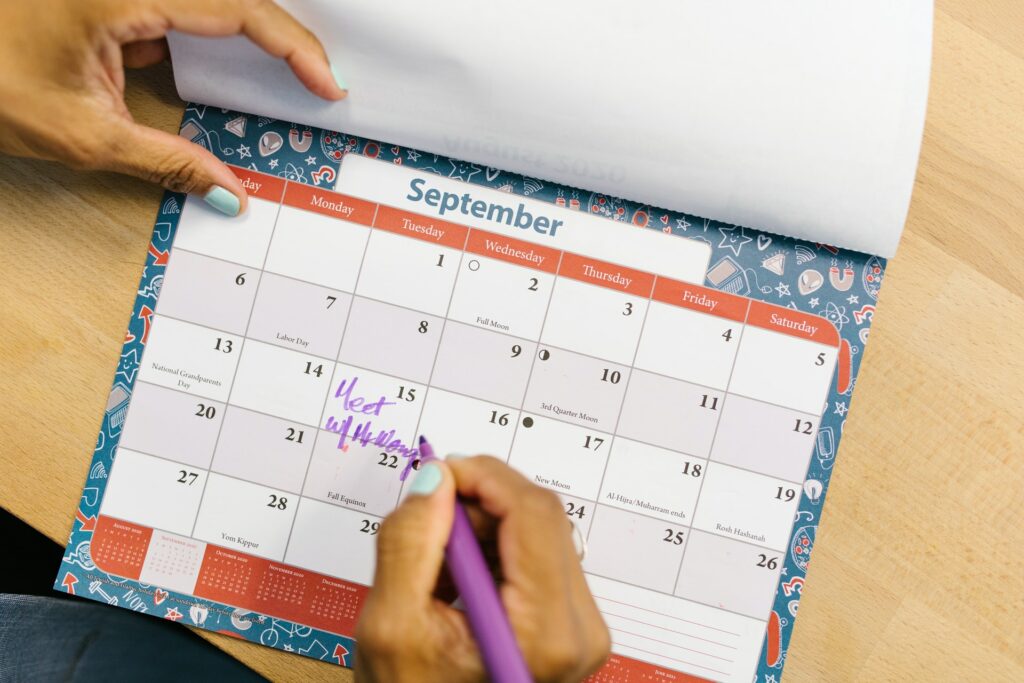 kalender agenda bulanan