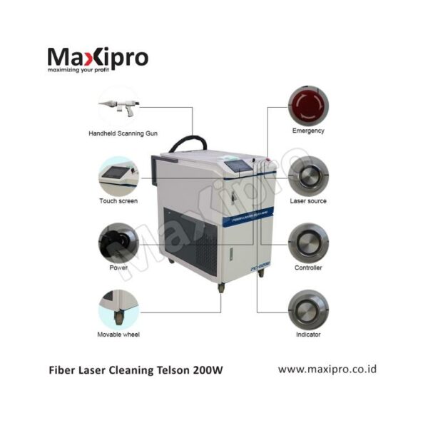Mesin Fiber Laser Cleaning Telson 200W - maxipro.co.id