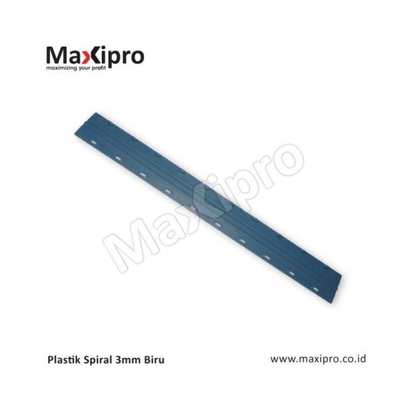 Bahan Plastik Spiral 3mm Biru - maxipro.co.id