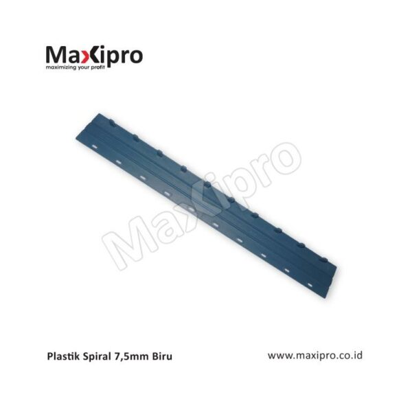Bahan Plastik Spiral 7,5mm Biru - maxipro.co.id