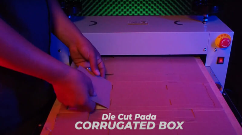 Die Cut Kotak Kardus Corrugated