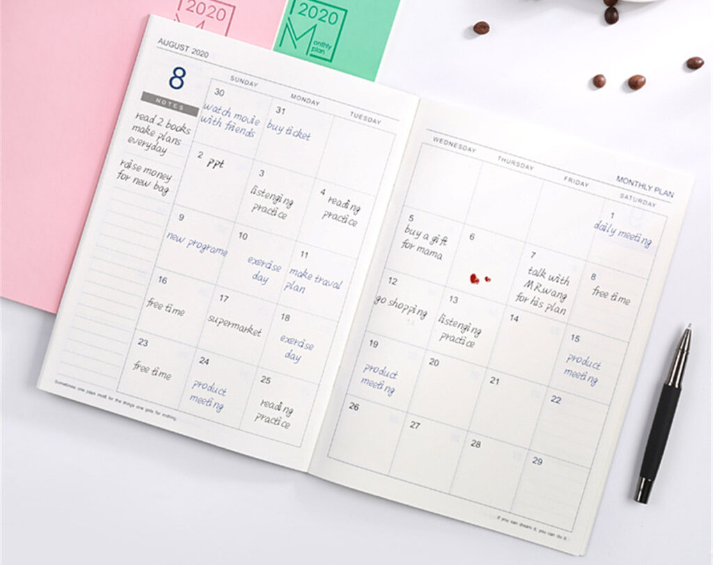 Kalender Noteboook Planner