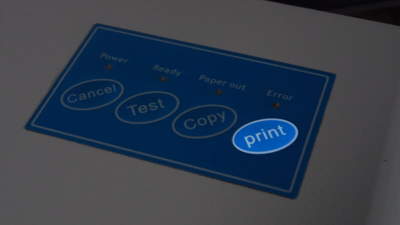 Tombol Print Mesin Printer Foil 8025B