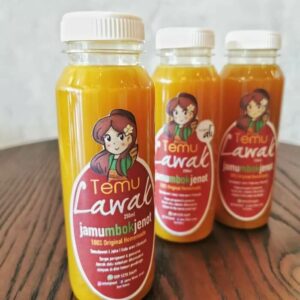 desain label minuman herbal jamu