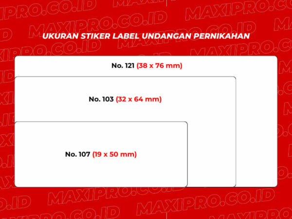 3 Ukuran Label Undangan Pernikahan Yang Umum Digunakan Maxipro