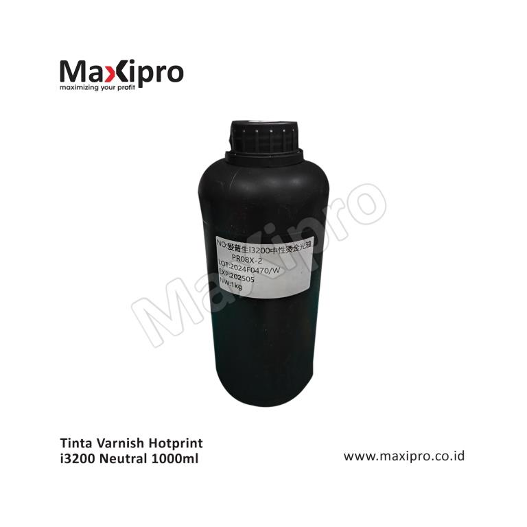 Bahan Tinta Varnish Hotprint i3200 Neutral 1000ml