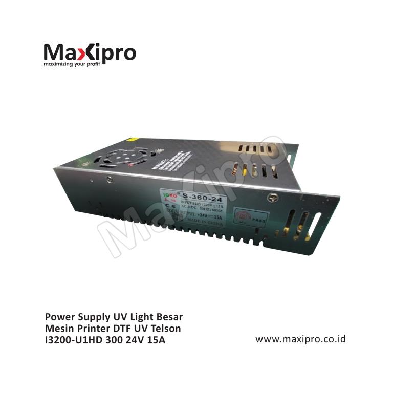 FWBL S19980 - Sparepart Power Supply UV Light Besar Mesin Printer DTF UV Telson I3200-U1HD 300 24V 15A