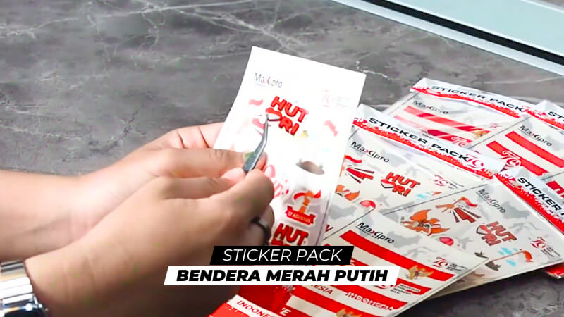 Ide Bisnis Sticker Merah Putih