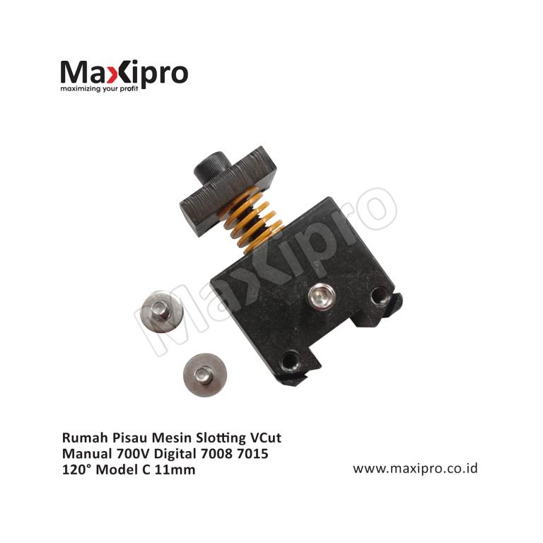 Sparepart Rumah Pisau Mesin Slotting VCut Manual 700V Digital 7008 7015 120° Model C 11mm