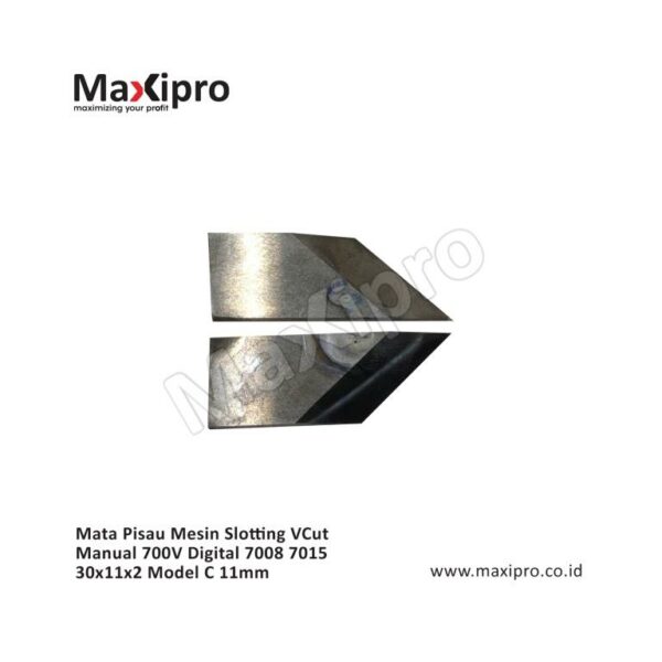 Sparepart Mata Pisau Mesin Slotting VCut Manual 700V Digital 7008 7015 30x11x2 Model C 11mm