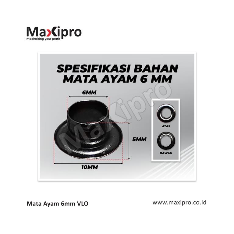 Bahan Mata Ayam 6mm VLO