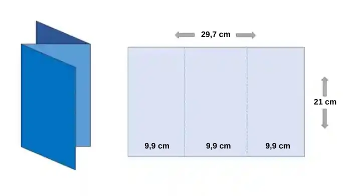 Ukuran Brosur Lipat 3 Z Fold