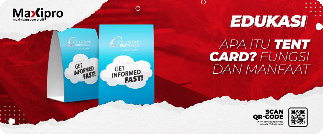 What is the tent card function and its benefits for business promotion