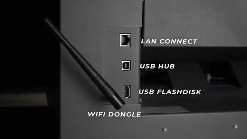 LAN connection, USB disk, USB hub, wifi dongle