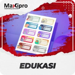 7 Contoh Stiker Label Nama Buku Anak Bikin Belajar Lebih Semangat