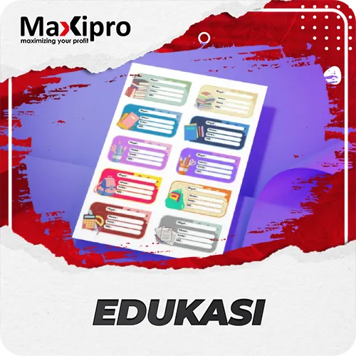7 Contoh Stiker Label Nama Buku Anak Bikin Belajar Lebih Semangat