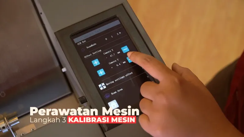 Kalibrasi Mesin Label Cutting Sticker 350SFLF Pro