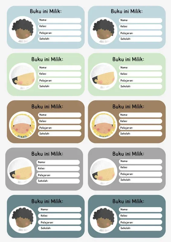 stiker label nama laki-laki