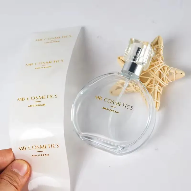 stiker parfum transparan