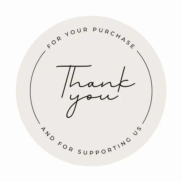 Sticker thank you for purchase