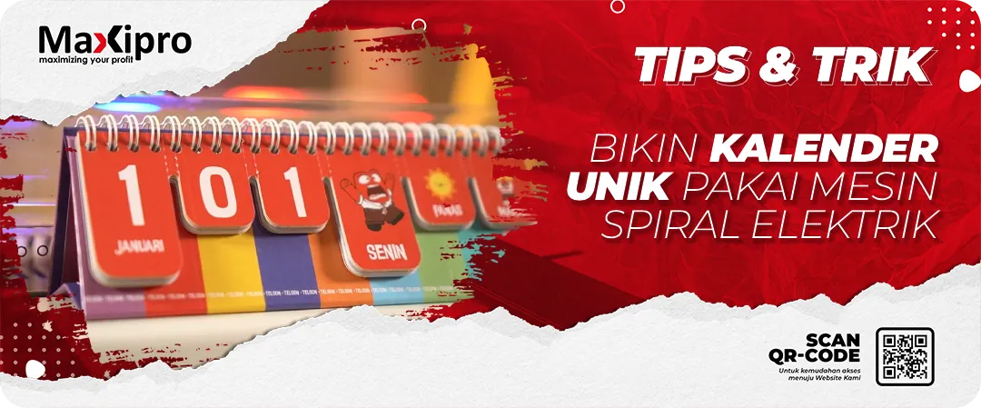 Bikin Kalender Unik Pakai Mesin Jilid Spiral Elektrik