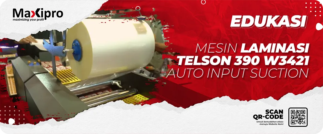Mesin Laminasi Telson 390 W3421 Auto Input Suction