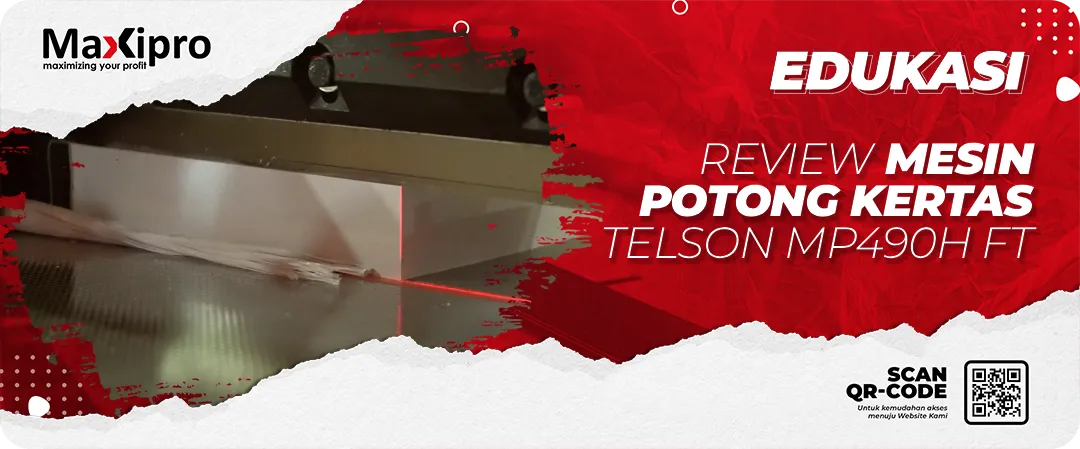 Mesin Potong Kertas Telson 490 HFT: Solusi Presisi Anti Miring