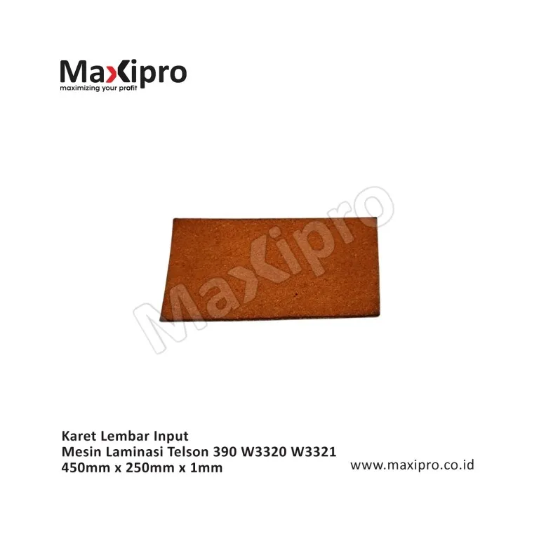 Sparepart-Karet-Lembar-Input-Mesin-Laminasi-Telson-390-W3320-W3321-450mm-x-250mm-x-1mm
