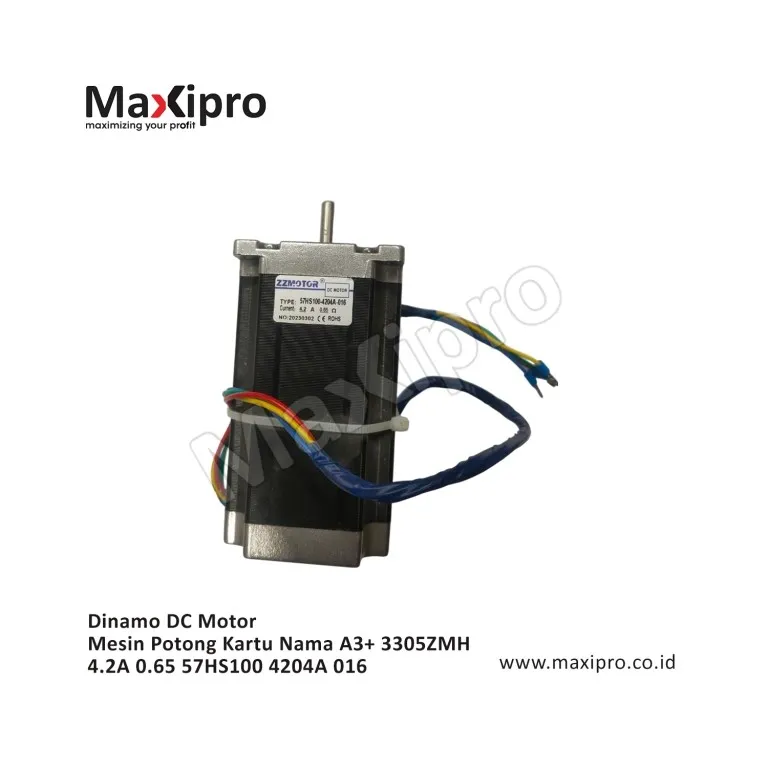 Sparepart-Dinamo-DC-Motor-Mesin-Potong-Kartu-Nama-A3-3305ZMH-4.2A-0.65-57HS100-4204A-016