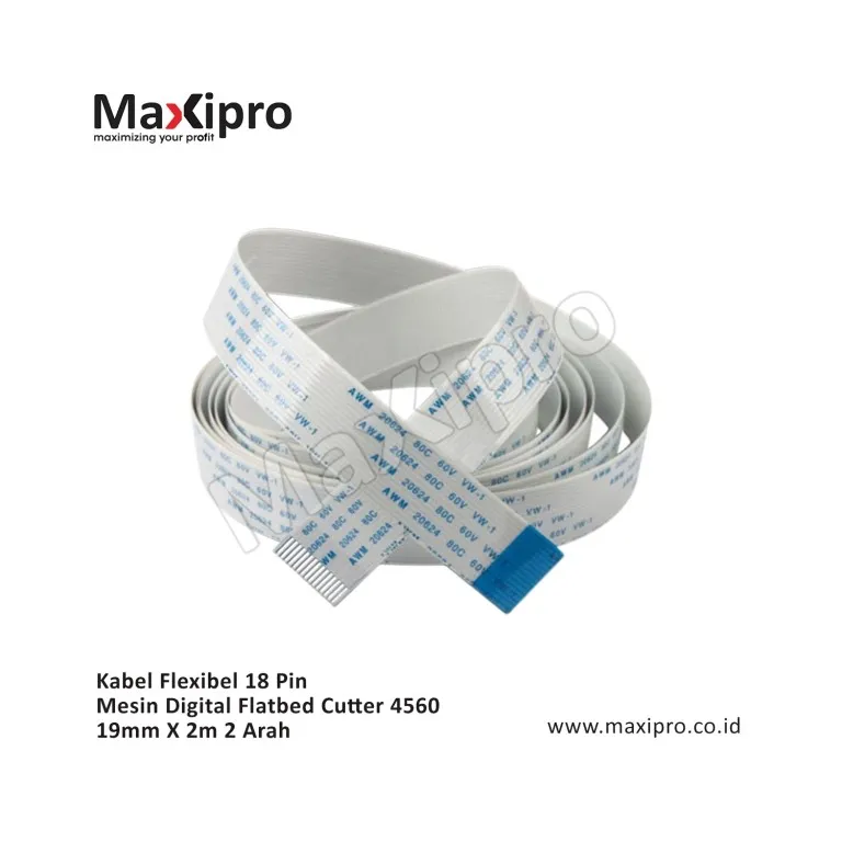 Sparepart-Kabel-Flexibel-18-Pin-Mesin-Digital-Flatbed-Cutter-4560-19mm-X-2m-2-Arah