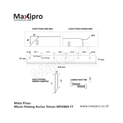 Sparepart-Mata-Pisau-Mesin-Potong-Kertas-Telson-MP490H-FT