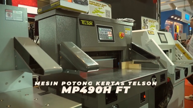 Mesin Potong Kertas Telson MP 490H FT, Press Hidrolik