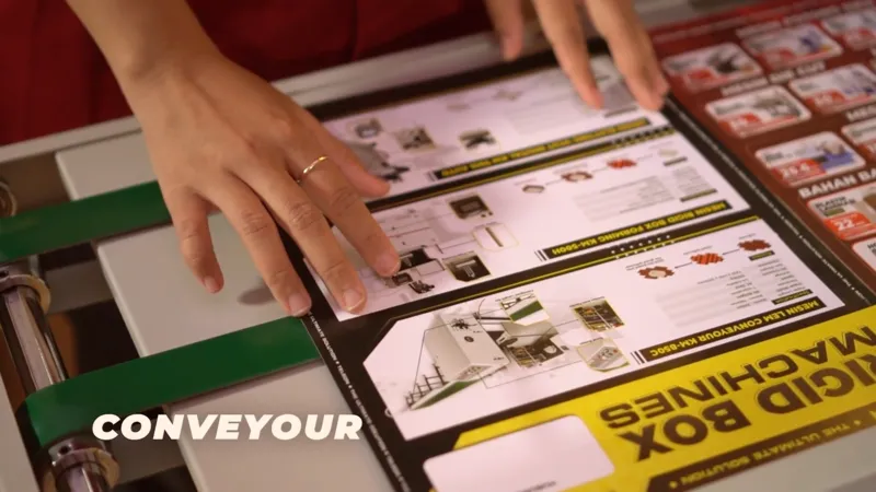 Mesin Laminasi dengan Sistem Input Conveyour