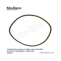 Sparepart-Fanbelt-Mesin-Hardcover-Maker-Lipat-3-Sisi-KHS-Lebar-10mm-x-Panjang-960mm-x-Tebal-3mm-Endless