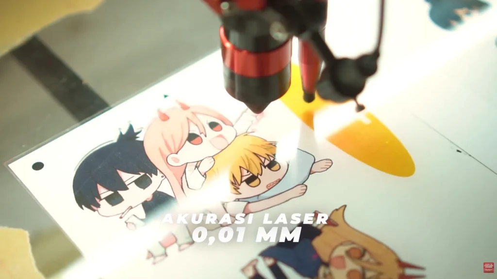 Menjalankan Proses Cutting Akrilik