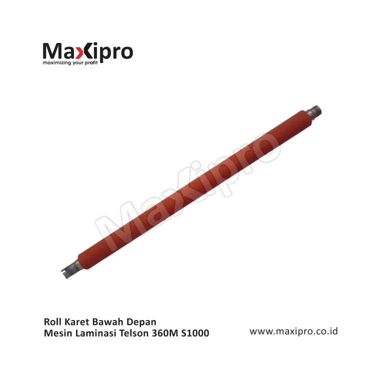 Sparepart Roll Karet Bawah Depan Mesin Laminasi Telson 360M S1000