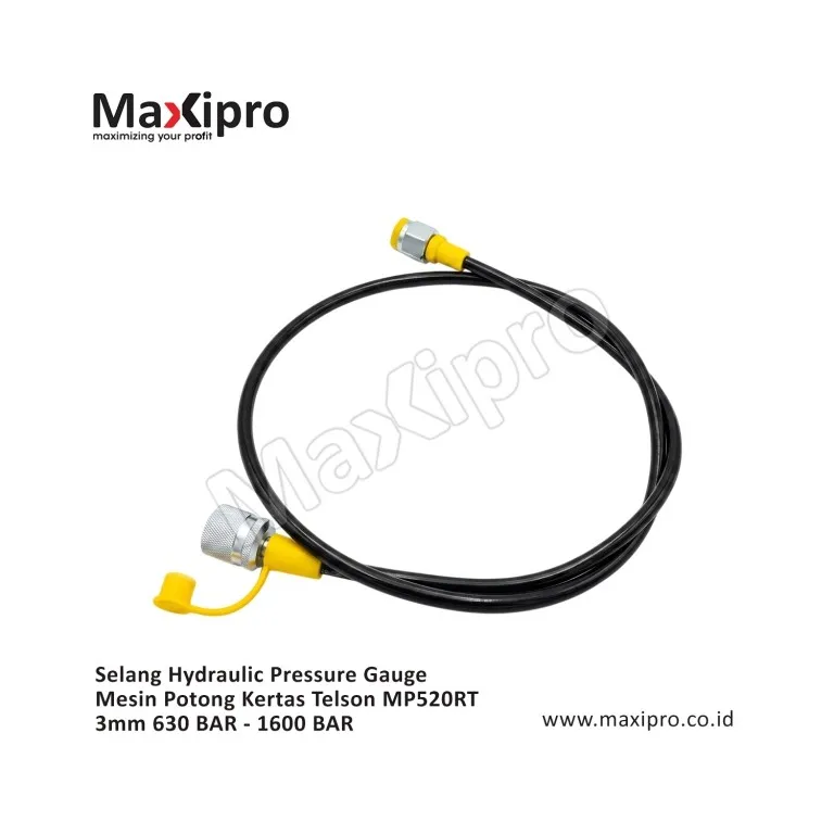 Sparepart-Selang-Hydraulic-Pressure-Gauge-Mesin-Potong-Kertas-Telson-MP520RT-3mm-630-BAR-1600-BAR